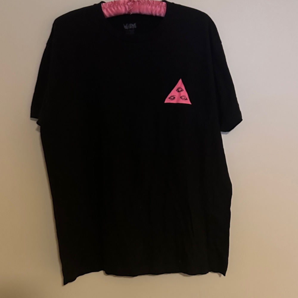 Welcome skateboards t shirt with front and back screen print